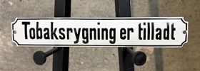 Tobaksrygning er tilladt