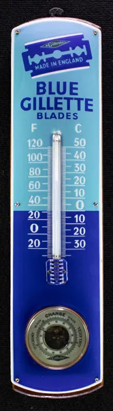 Blue Gillette Termometer