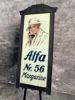 Alfa Nr. 56 Margarine - Glasskilt