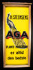 AGA Margarine - Glasskilt