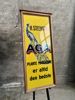 AGA Margarine - Glasskilt