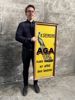 AGA Margarine - Glasskilt