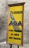 AGA Margarine - Glasskilt