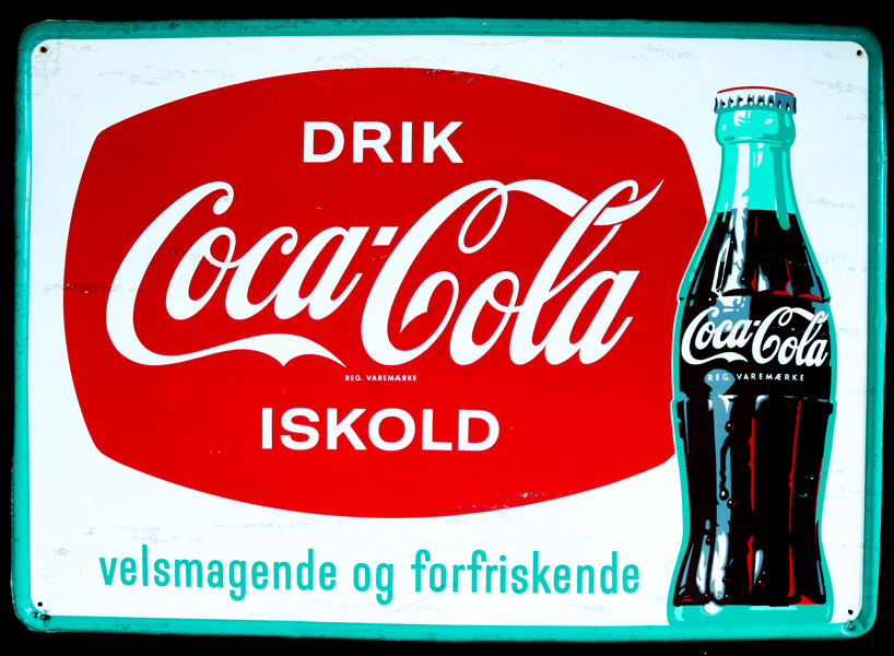 Drik Coca-Cola Iskold Blikskilt