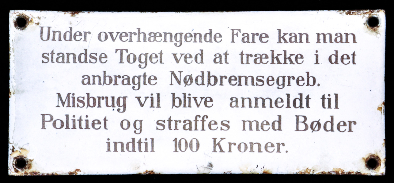 Misbrug af nødbremsegreb