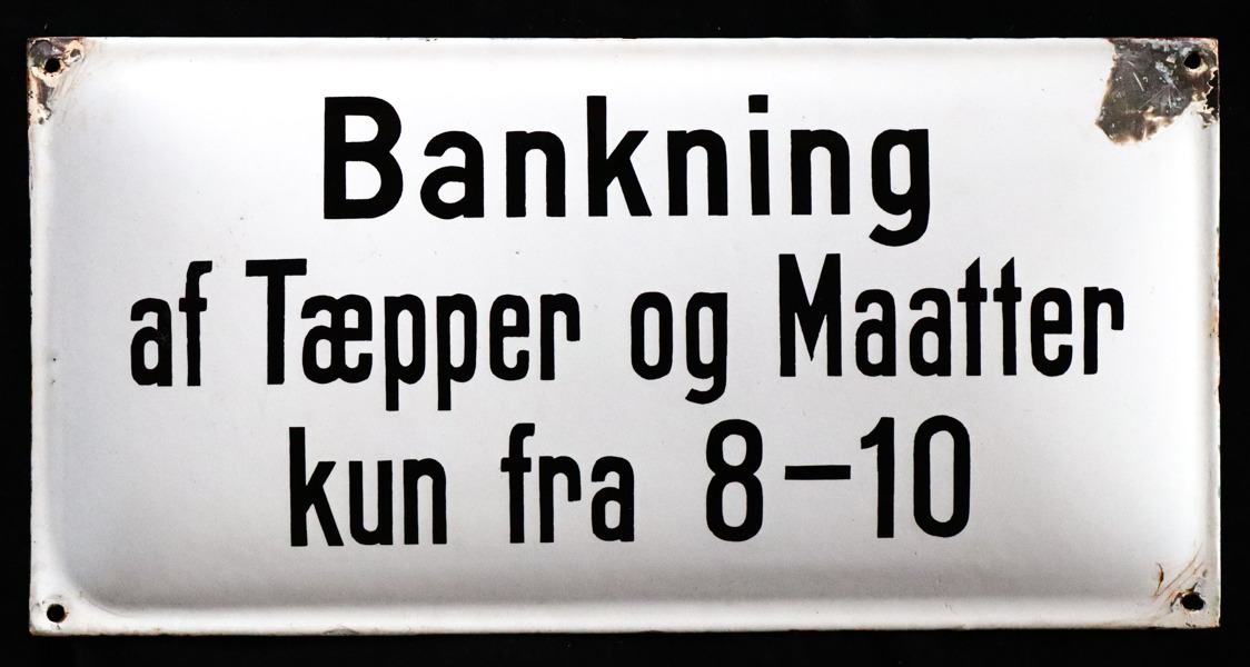 Bankning af Tæpper og Maatter