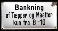 Bankning af Tæpper og Maatter