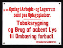 Opslag i arbejds- og lagerrum forbudt