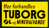 Tuborg ØL og Mineralvande - Gul bundfarve