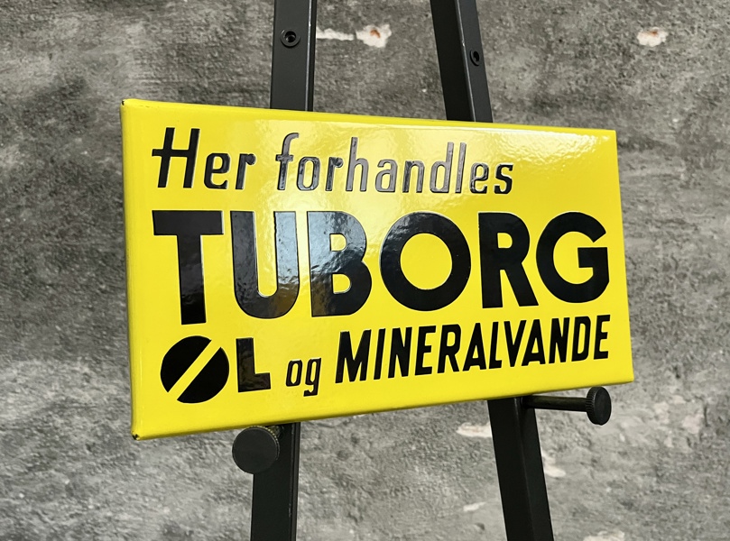 Tuborg ØL og Mineralvande - Gul bundfarve