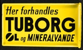 Tuborg ØL og Mineralvande - Gul bundfarve