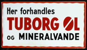 Tuborg Øl og Mineralvande - Hvid bundfarve