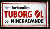 Tuborg Øl og Mineralvande - Hvid bundfarve