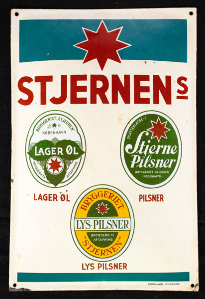 Stjernens Øl Etiketter hvælvet