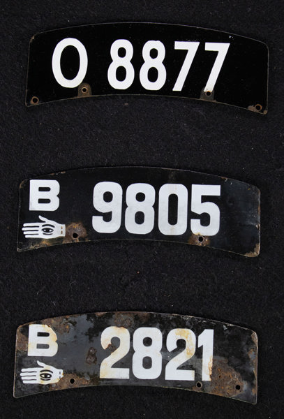Nummerplader - Motorcykler (3 stk)