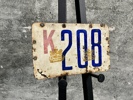 Nummerplade - K 208