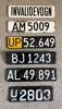 Nummerplader (6 stk.)