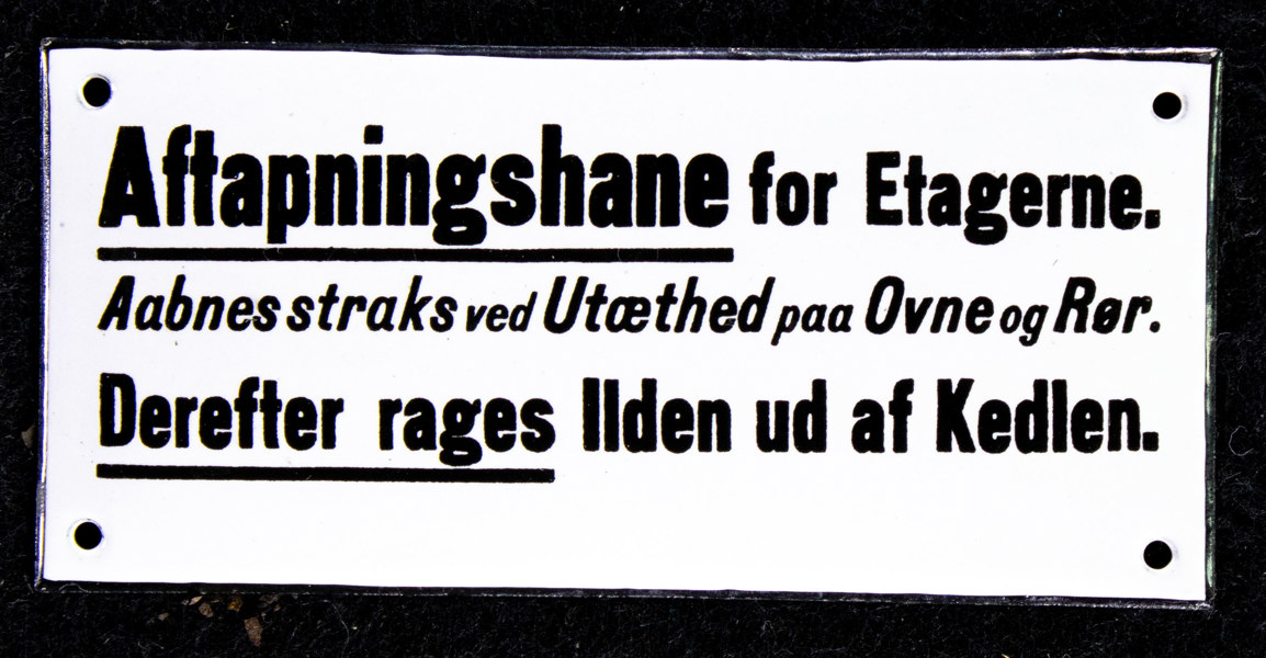 Aftapningshane for Etagerne