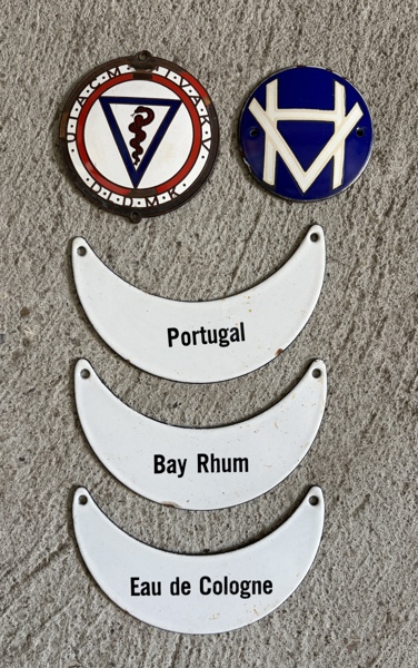 Emaljeskilte Lot (5 stk)