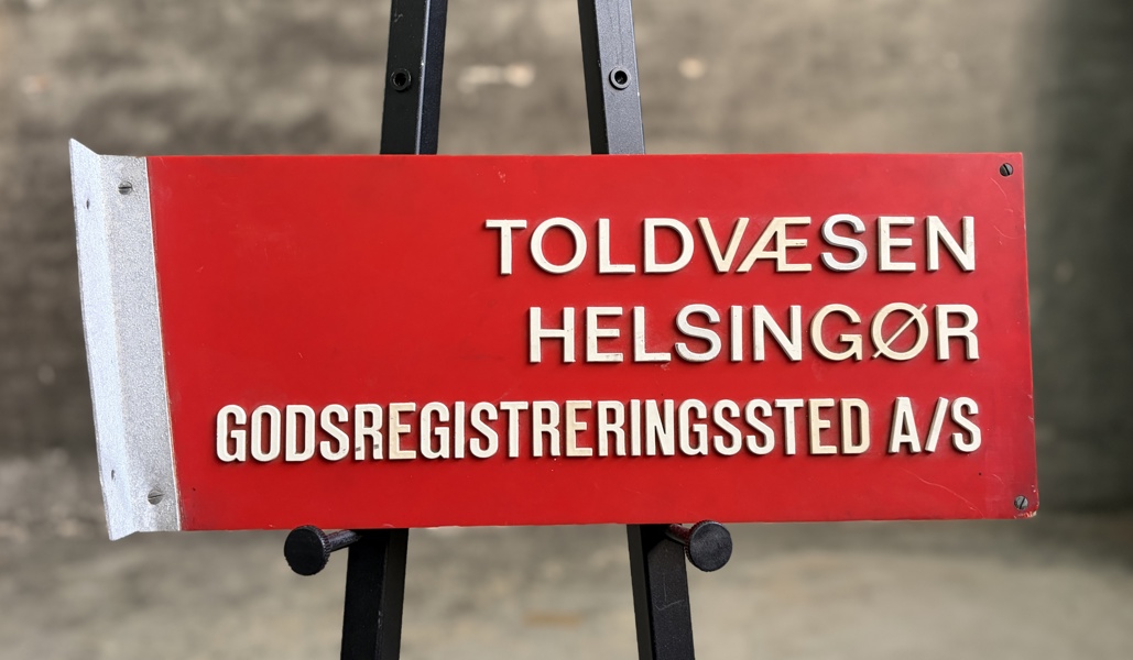 Toldvæsen udhængsskilt
