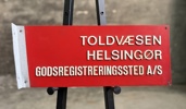 Toldvæsen udhængsskilt