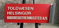 Toldvæsen udhængsskilt