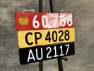 Nummerplader (7 stk)