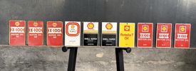 Shell Olieskilte (10 stk.)
